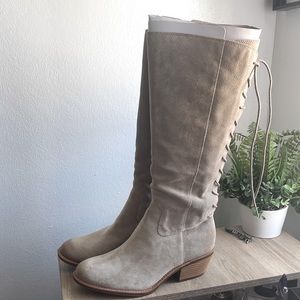 Sofft Sharnell Suede Knee High Tan Boots Size 10m